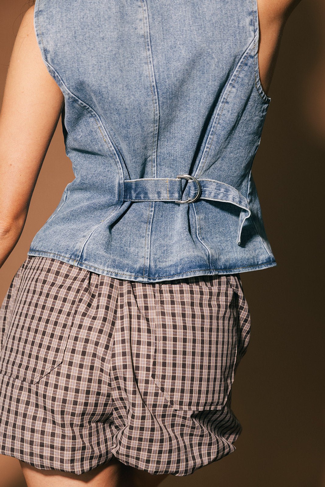 Rolling With The Gnomies Denim Waistcoat Vest - Dressed in Lala