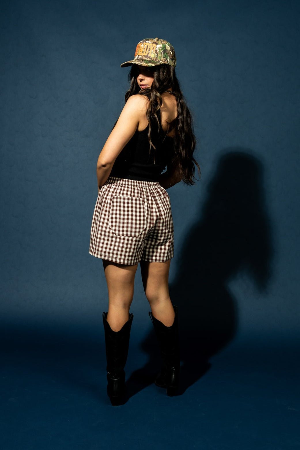Sassy Little Sausage Gingham Boxer Shorts - Dressed in Lala