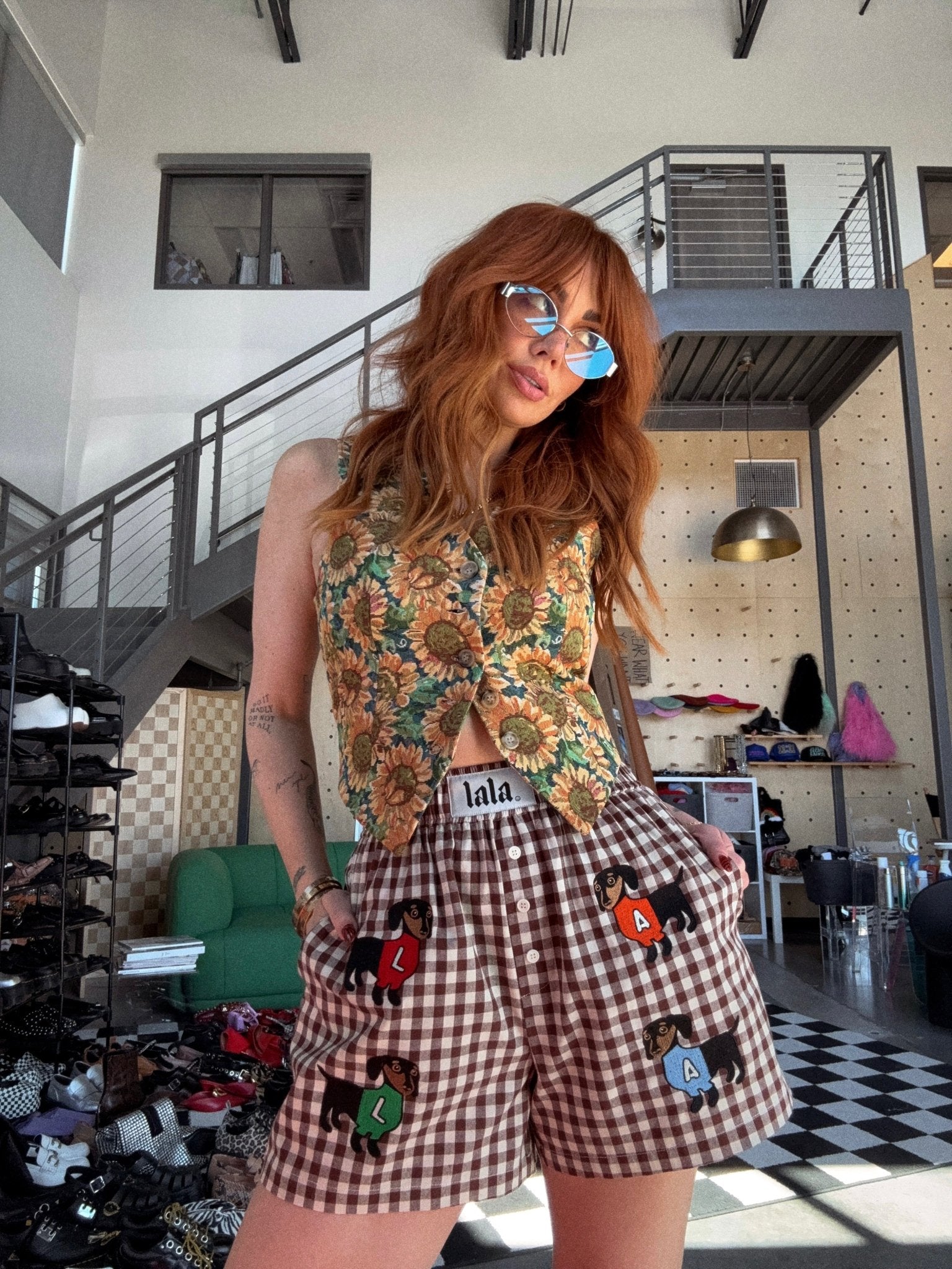 Sassy Little Sausage Gingham Boxer Shorts – Dressed in Lala