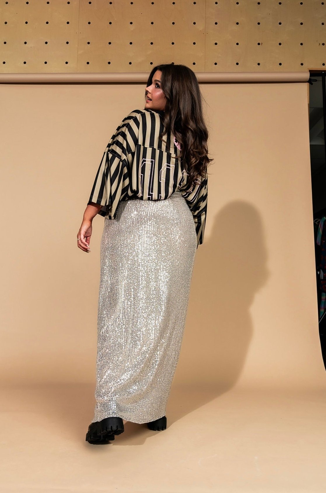 Saturn Sequin Maxi Skirt - Dressed in Lala