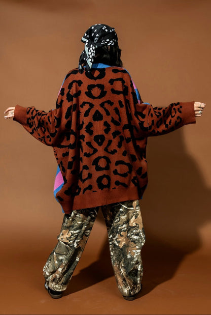 Say It To My Face Oversized Leopard Cardigan - Dressed in Lala