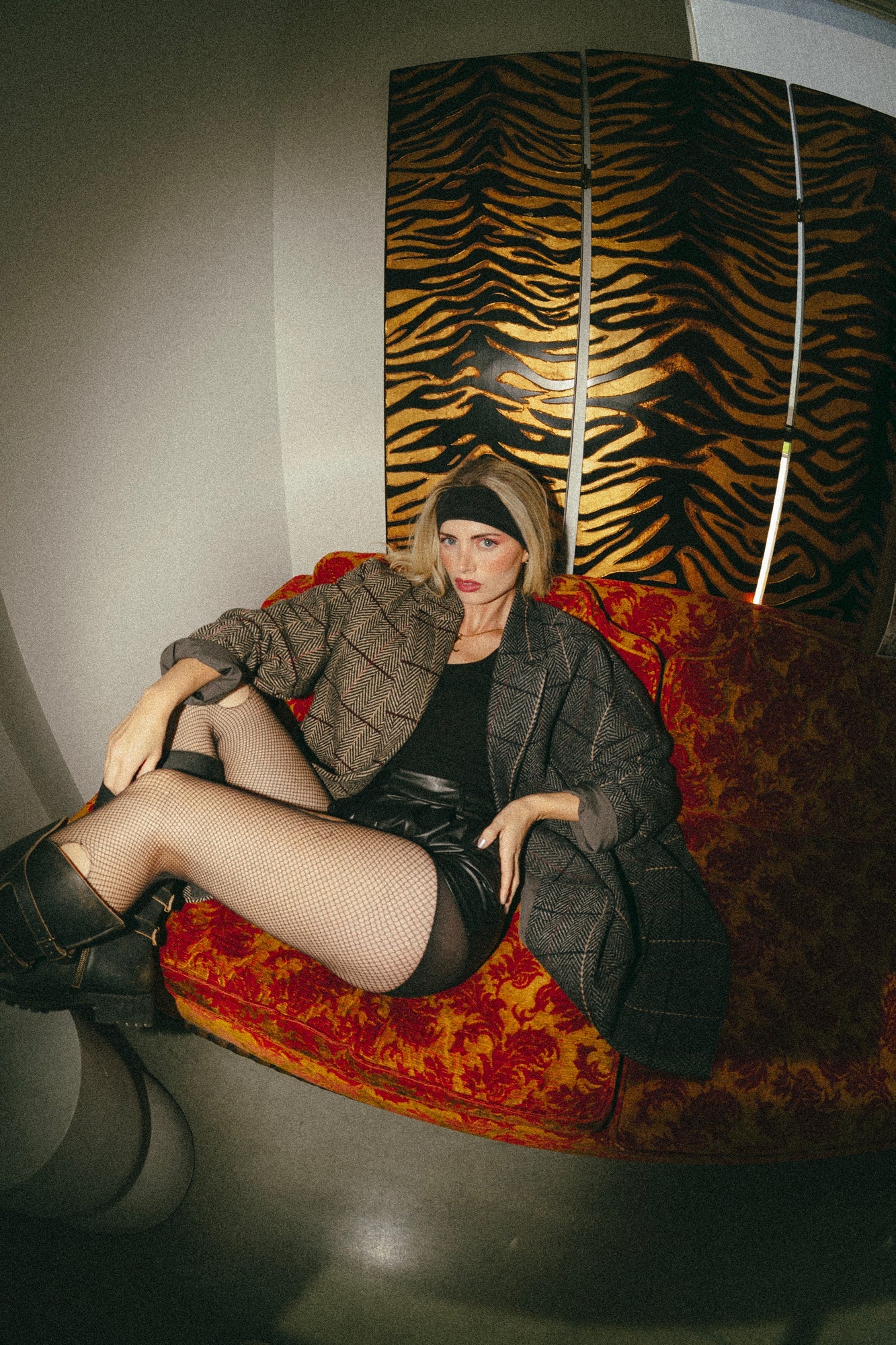 Scorpio Half + Half Oversized Coat in Grandpa Chic - Dressed in Lala