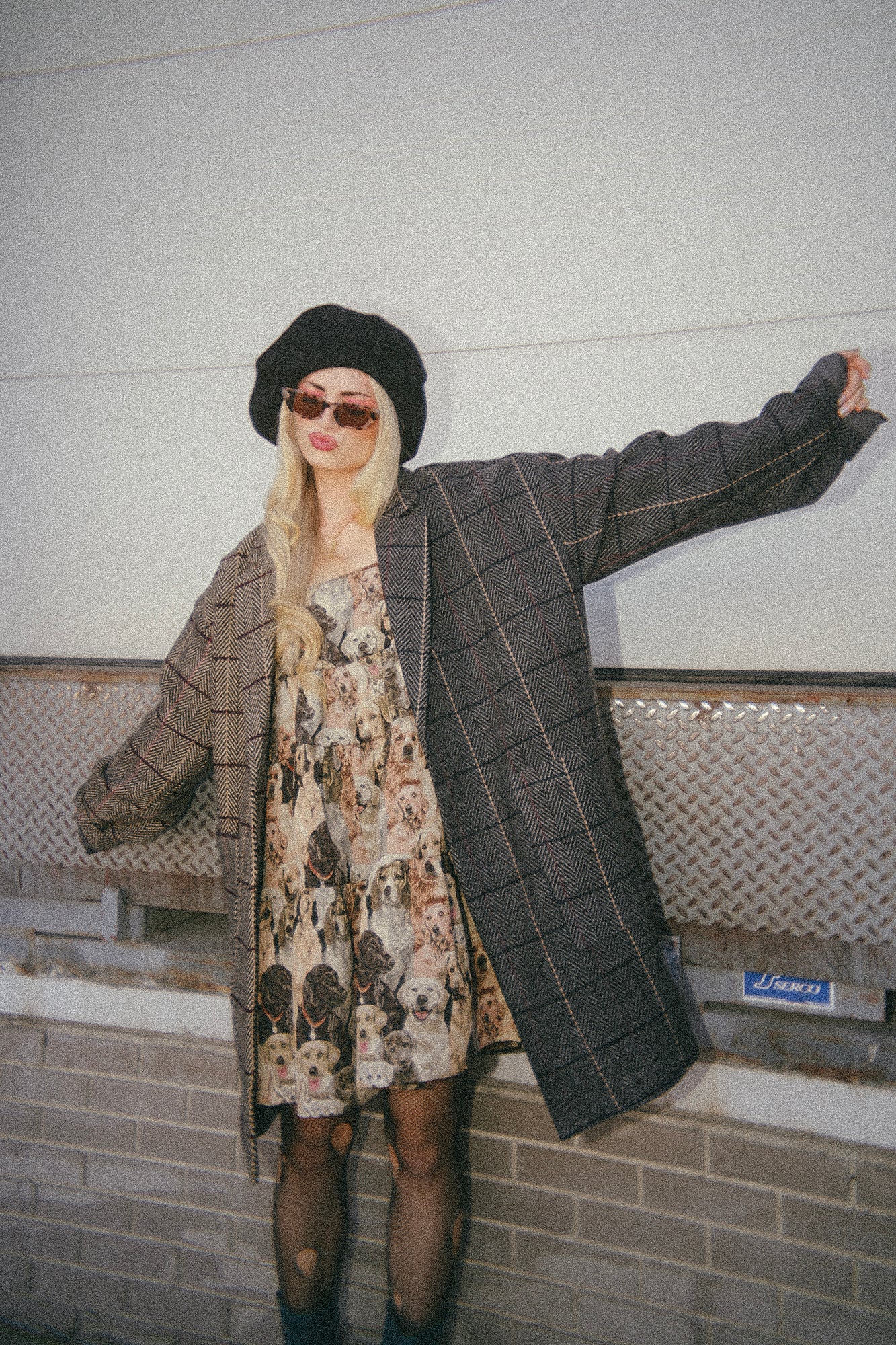 Scorpio Half + Half Oversized Coat in Grandpa Chic - Dressed in Lala