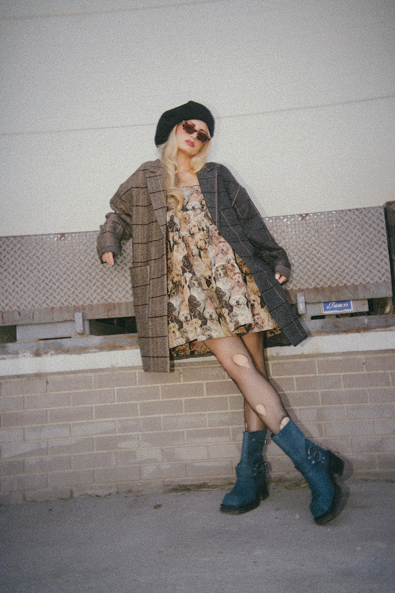 Scorpio Half + Half Oversized Coat in Grandpa Chic - Dressed in Lala