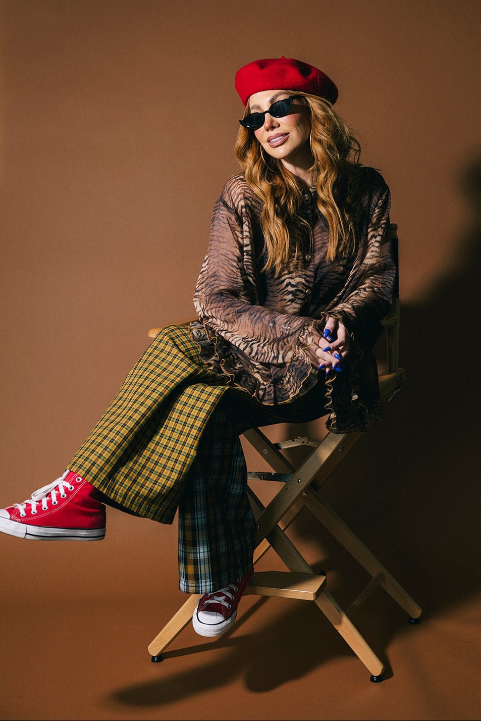 She Is The Moment Cropped Button Up in Go Get 'Em Tiger - Dressed in Lala