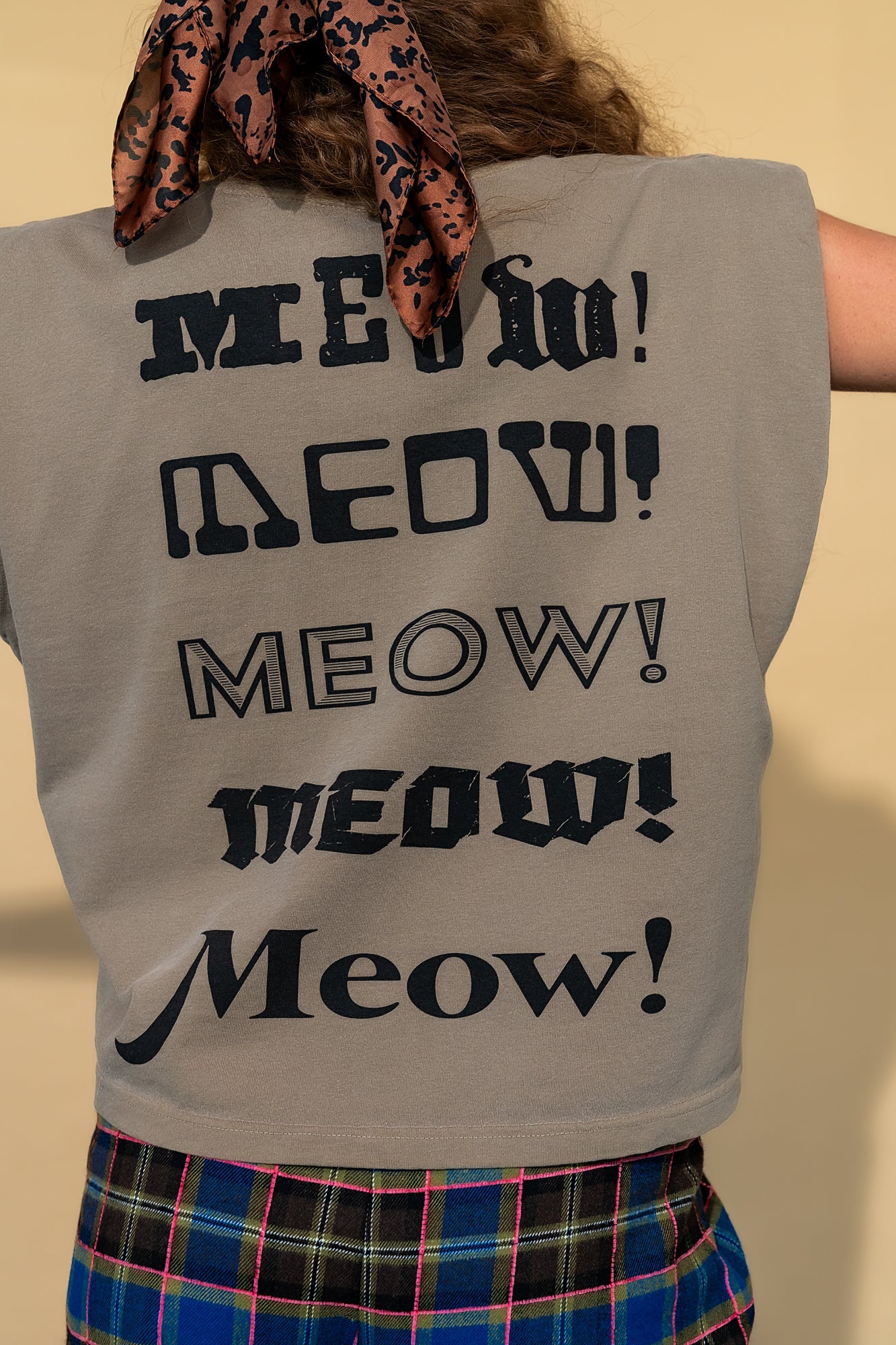 Show Me Your Kitties Muscle Tee in Chai - Dressed in Lala