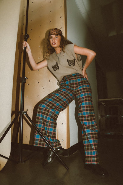 Show Me Your Kitties Muscle Tee in Chai - Dressed in Lala