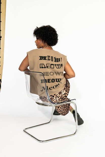 Show Me Your Kitties Muscle Tee in Chai - Dressed in Lala