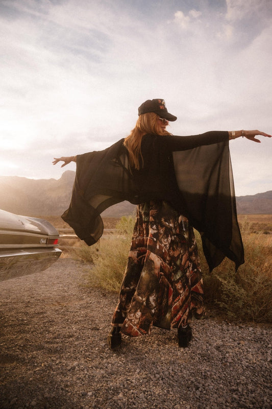 Silver Springs Sheer Top - Dressed in Lala