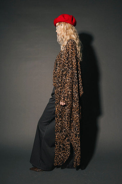 Silver Springs Sheer Top in Leopard - Dressed in Lala
