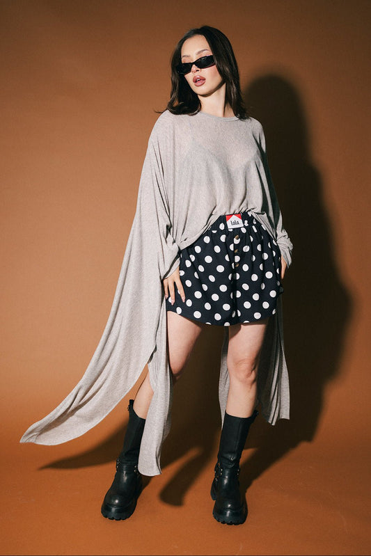 Silver Springs Top in Heather Grey - Dressed in Lala