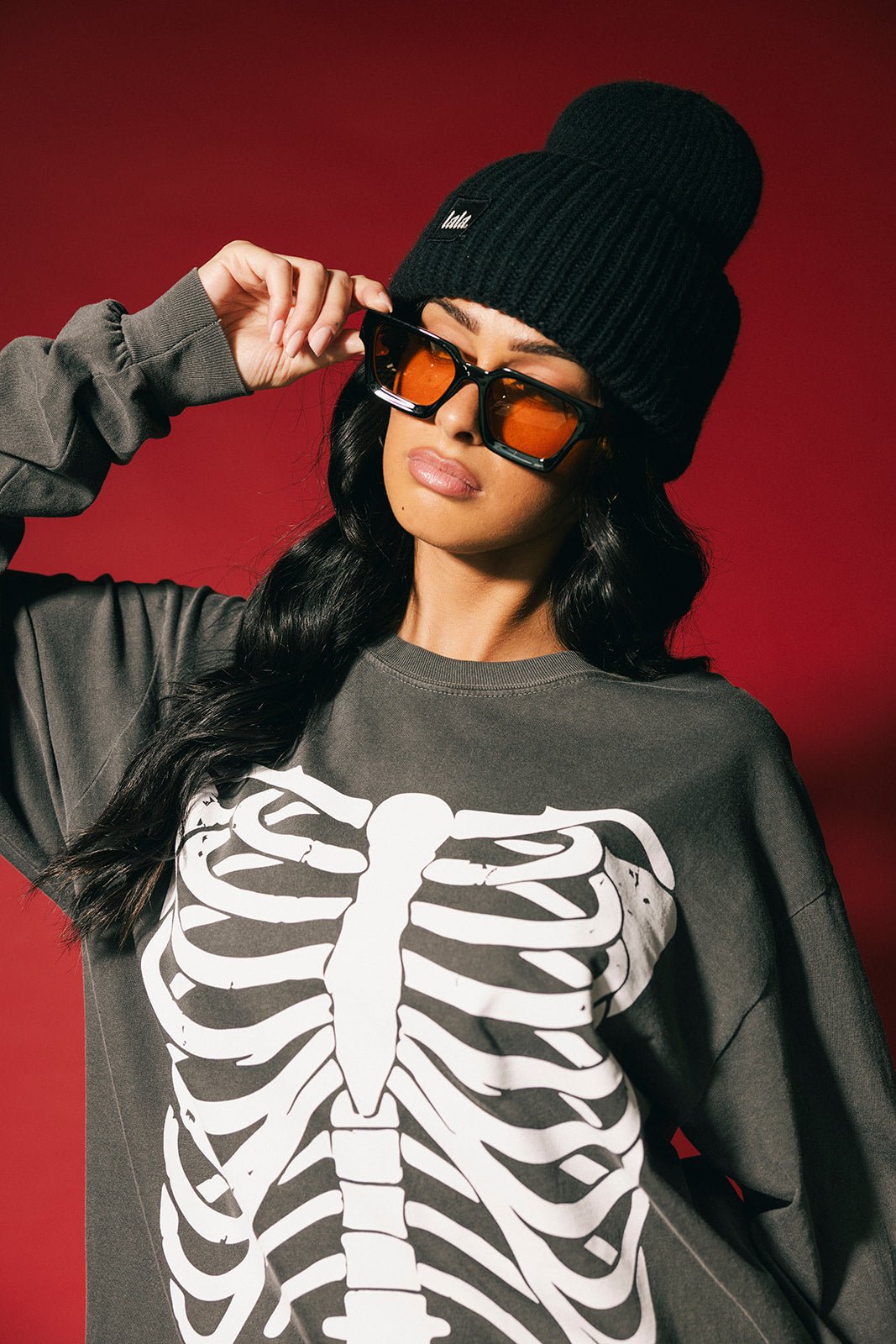 Skelly Skelly Oversized Long Sleeve Tee - Dressed in Lala