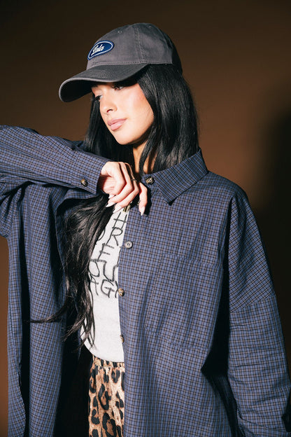 Soul Searching Ultra Oversized Button Up in Dark Whimsy - Dressed in Lala