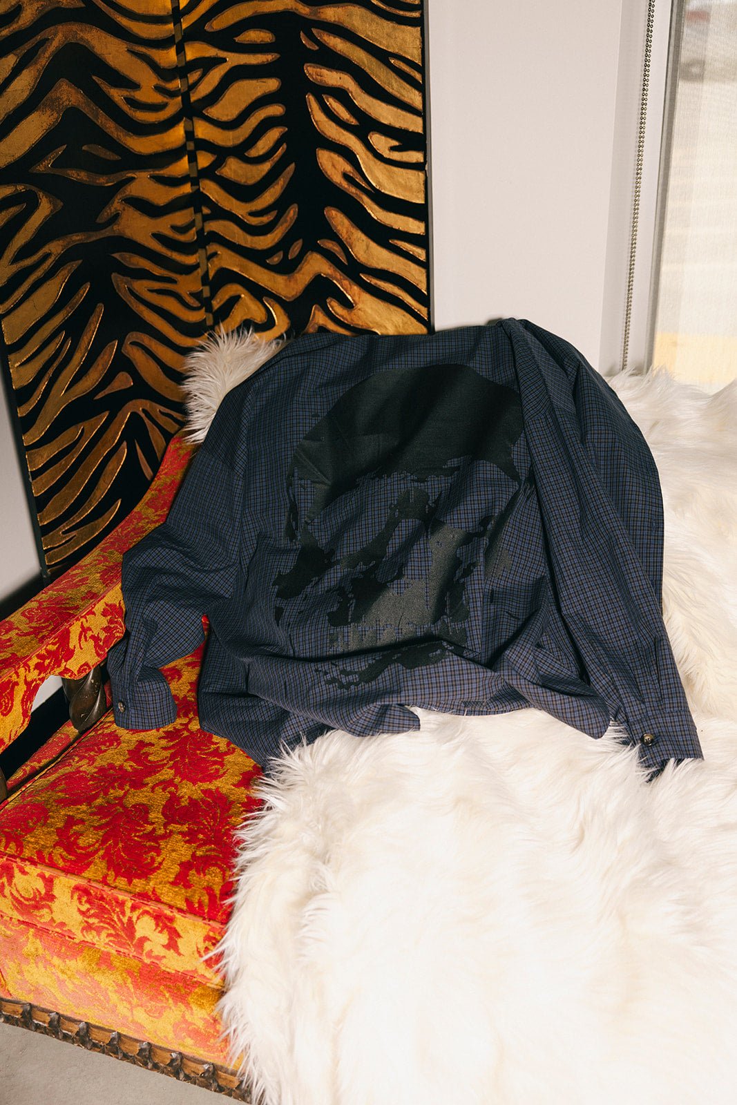Soul Searching Ultra Oversized Button Up in Dark Whimsy - Dressed in Lala