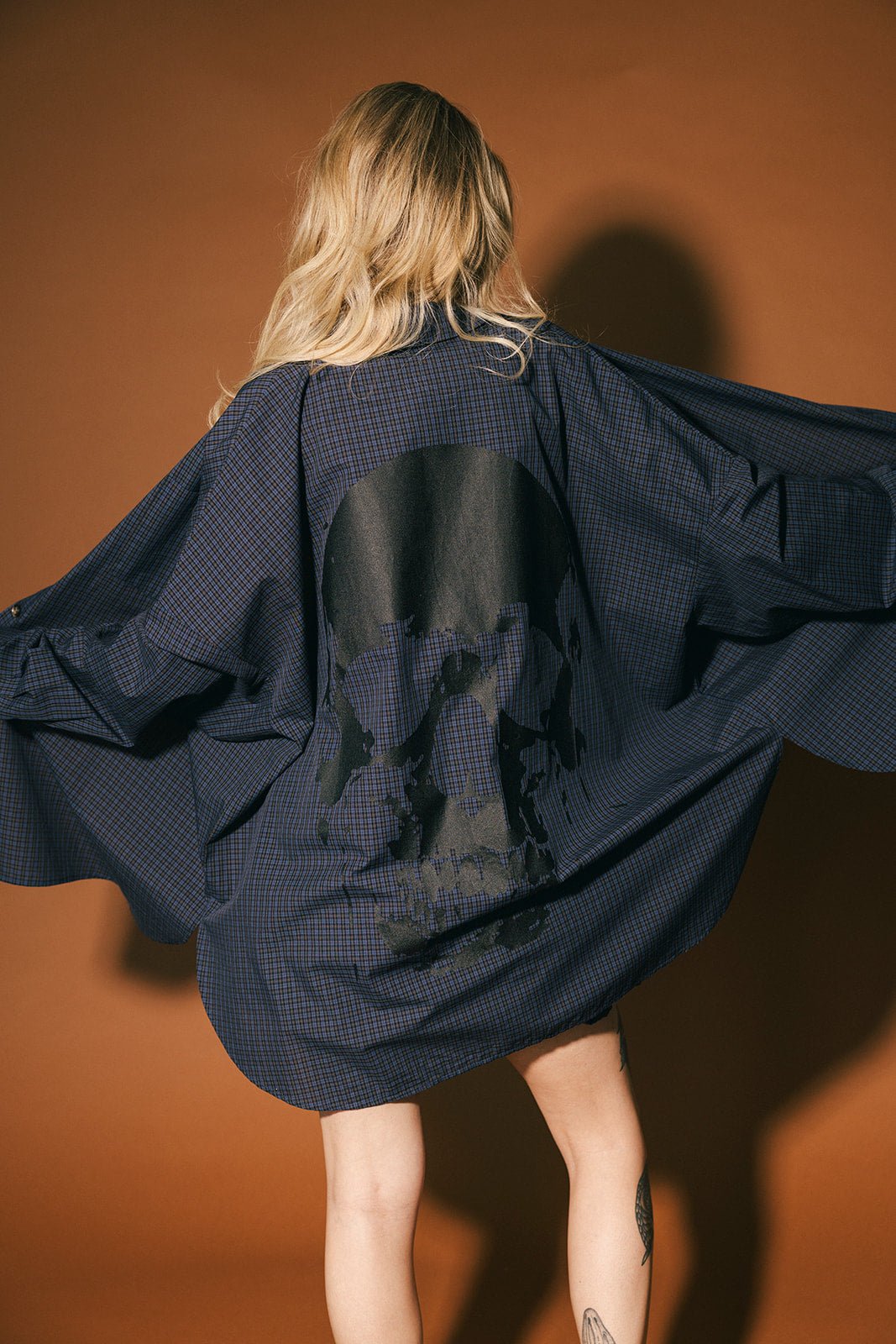 Soul Searching Ultra Oversized Button Up in Dark Whimsy - Dressed in Lala