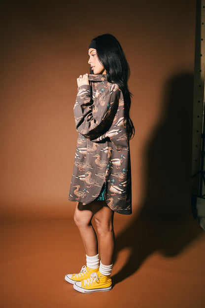 Soul Searching Ultra Oversized Button Up in Ducking Around - Dressed in Lala