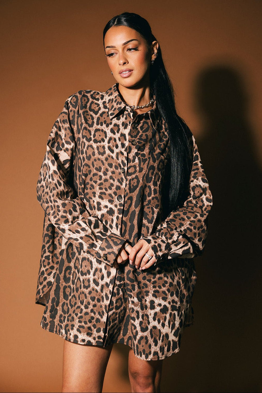 Soul Searching Ultra Oversized Button Up in Leopard *RESTOCKED ...