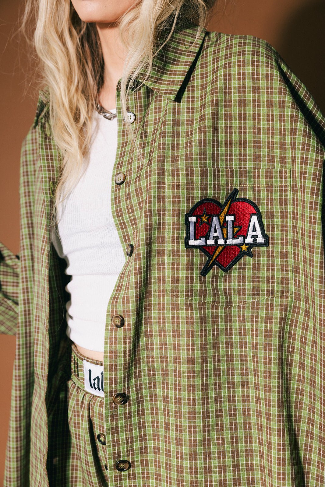Soul Searching Ultra Oversized Button Up in Olive Green - Dressed in Lala