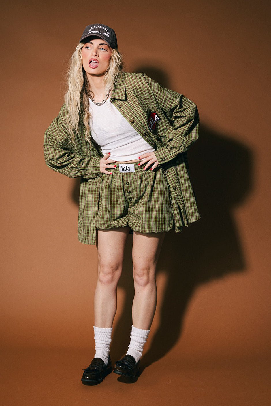 Soul Searching Ultra Oversized Button Up in Olive Green - Dressed in Lala