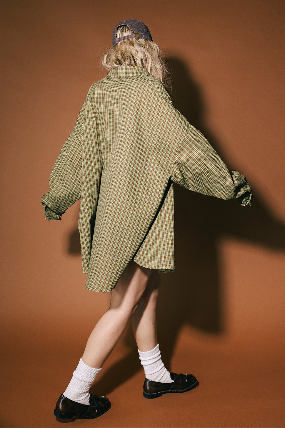 Soul Searching Ultra Oversized Button Up in Olive Green - Dressed in Lala