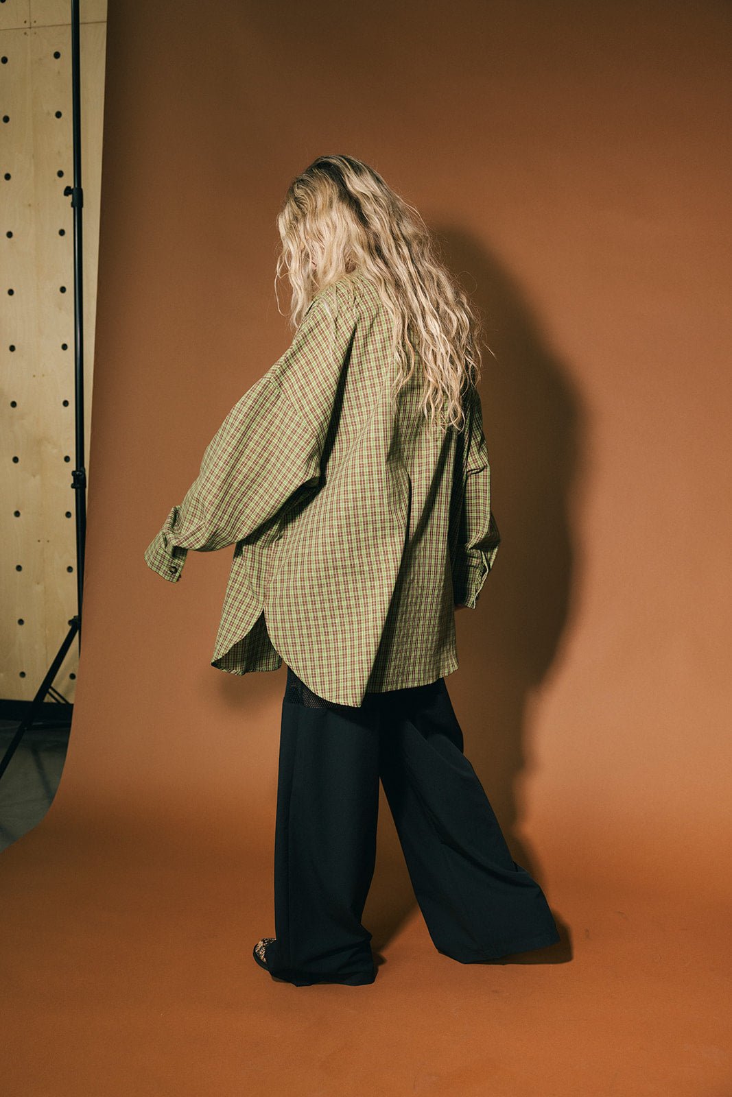 Soul Searching Ultra Oversized Button Up in Olive Green - Dressed in Lala