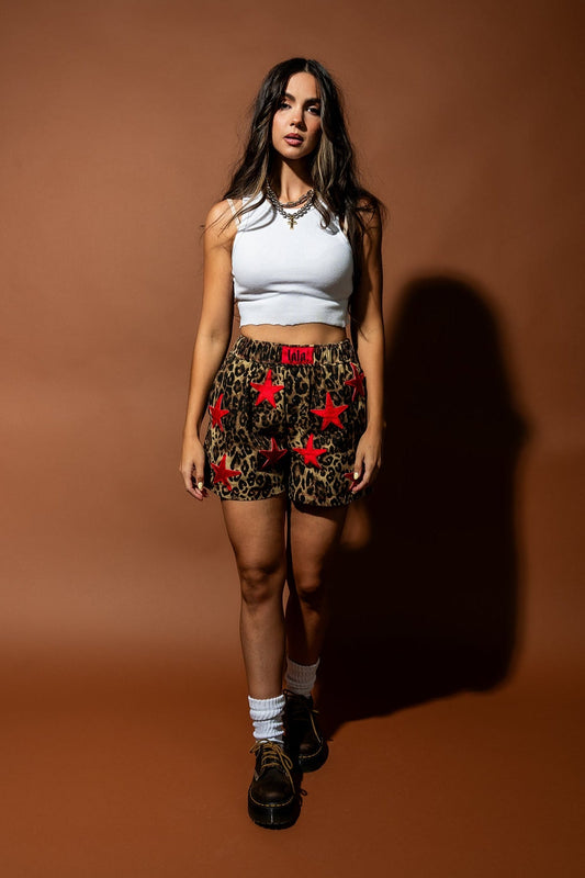 Star Girl Rising Denim Boxer Shorts - Dressed in Lala