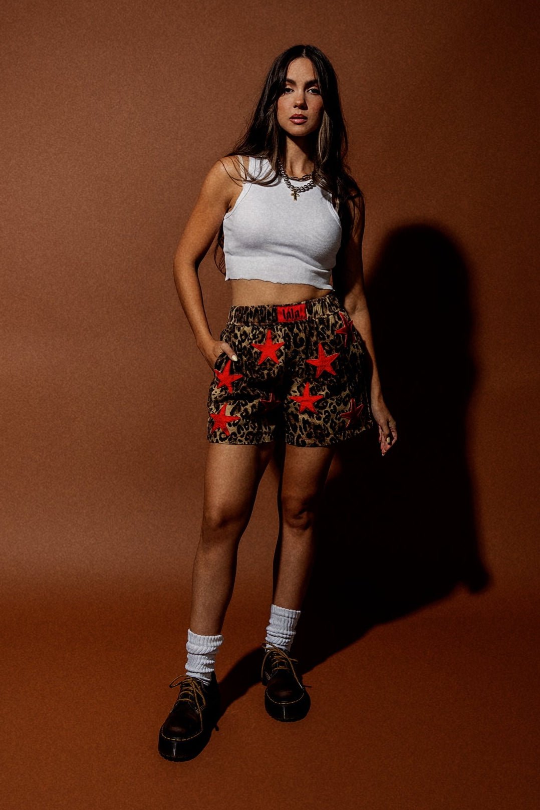 Star Girl Rising Denim Boxer Shorts - Dressed in Lala