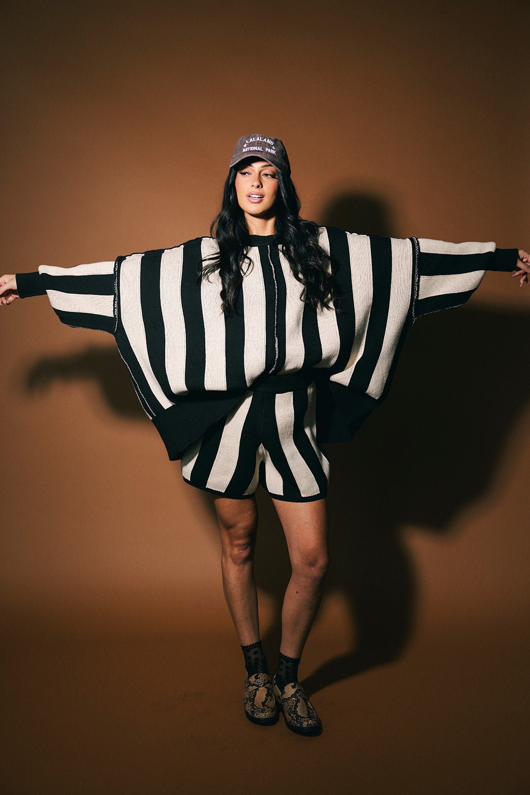 Start a Revolution Striped Knit Shorts Set - Dressed in Lala