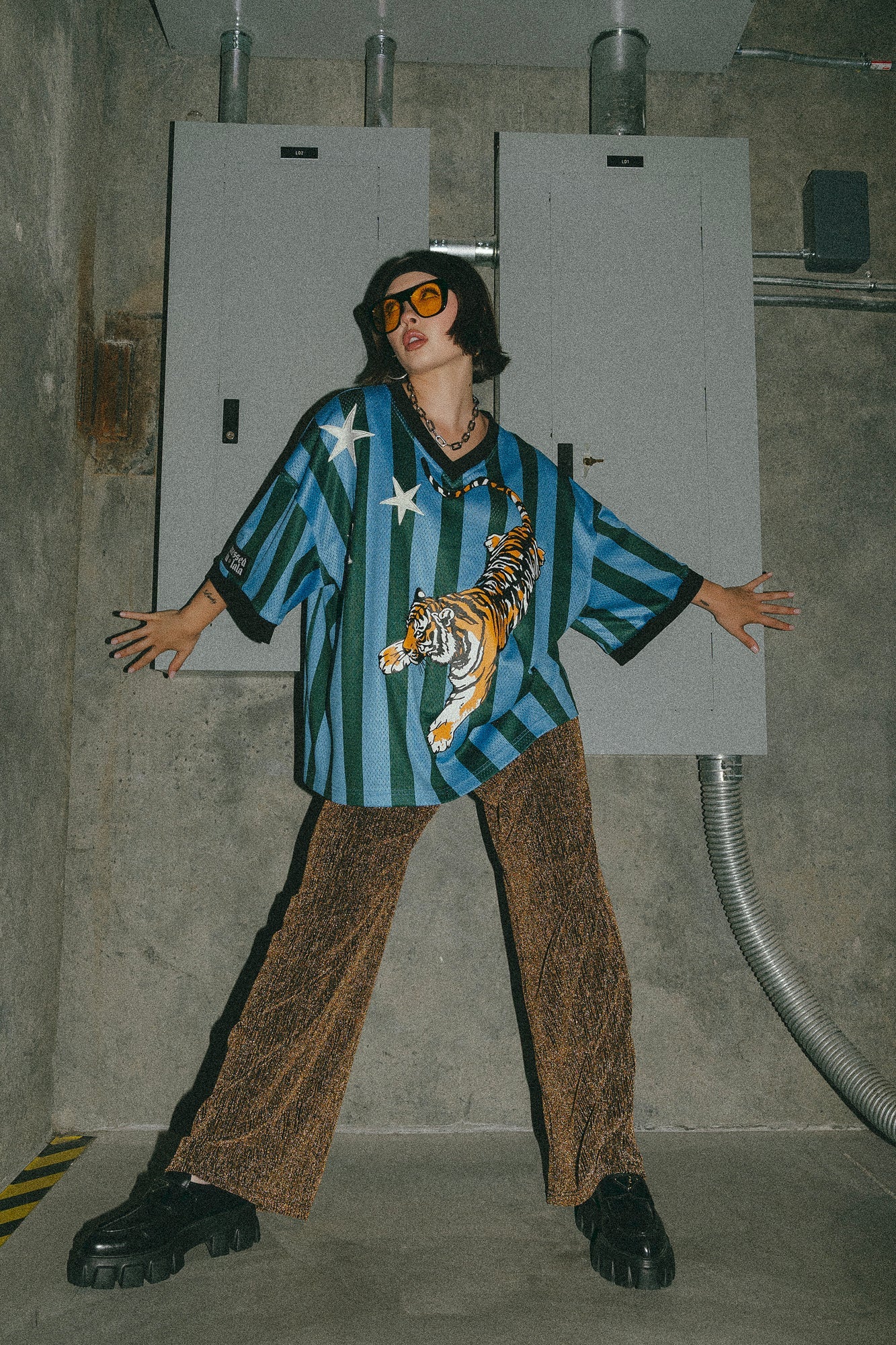 Struck Gold Metallic Pull - On Pants - Dressed in Lala