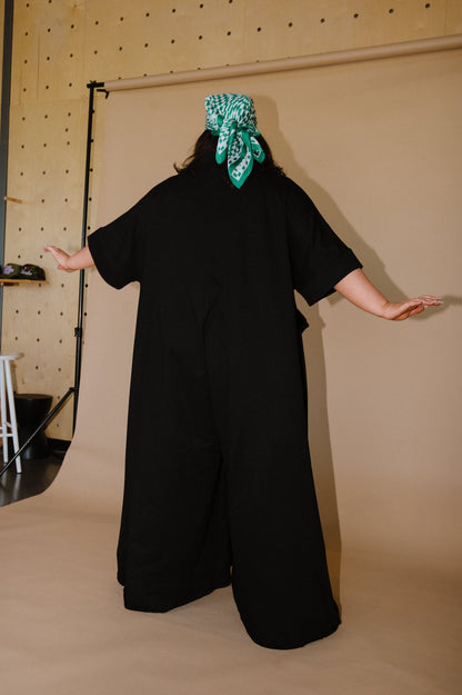 The Real Deal Oversized Wide Leg Jumpsuit - Dressed in Lala