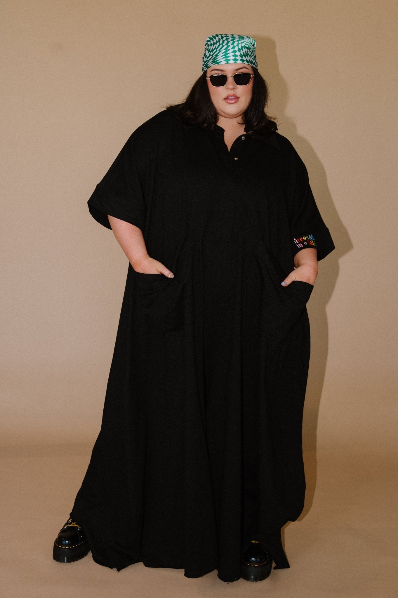 The Real Deal Oversized Wide Leg Jumpsuit - Dressed in Lala