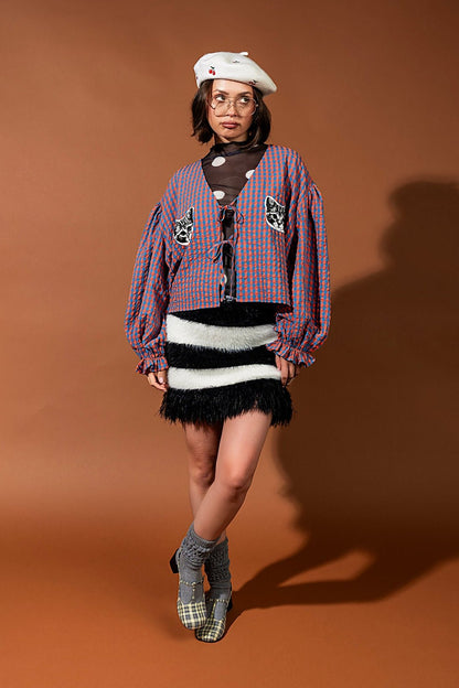 The Rumors Are True Furry Knit Mini Skirt - Dressed in Lala