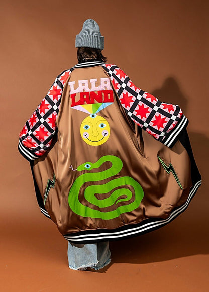 The Work of Art is You Reversible Kimono Bomber - Dressed in Lala