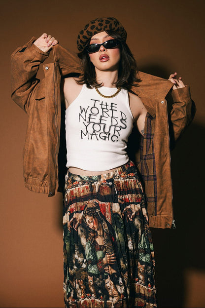 The World Needs Your Magic Bomber Jacket - Dressed in Lala