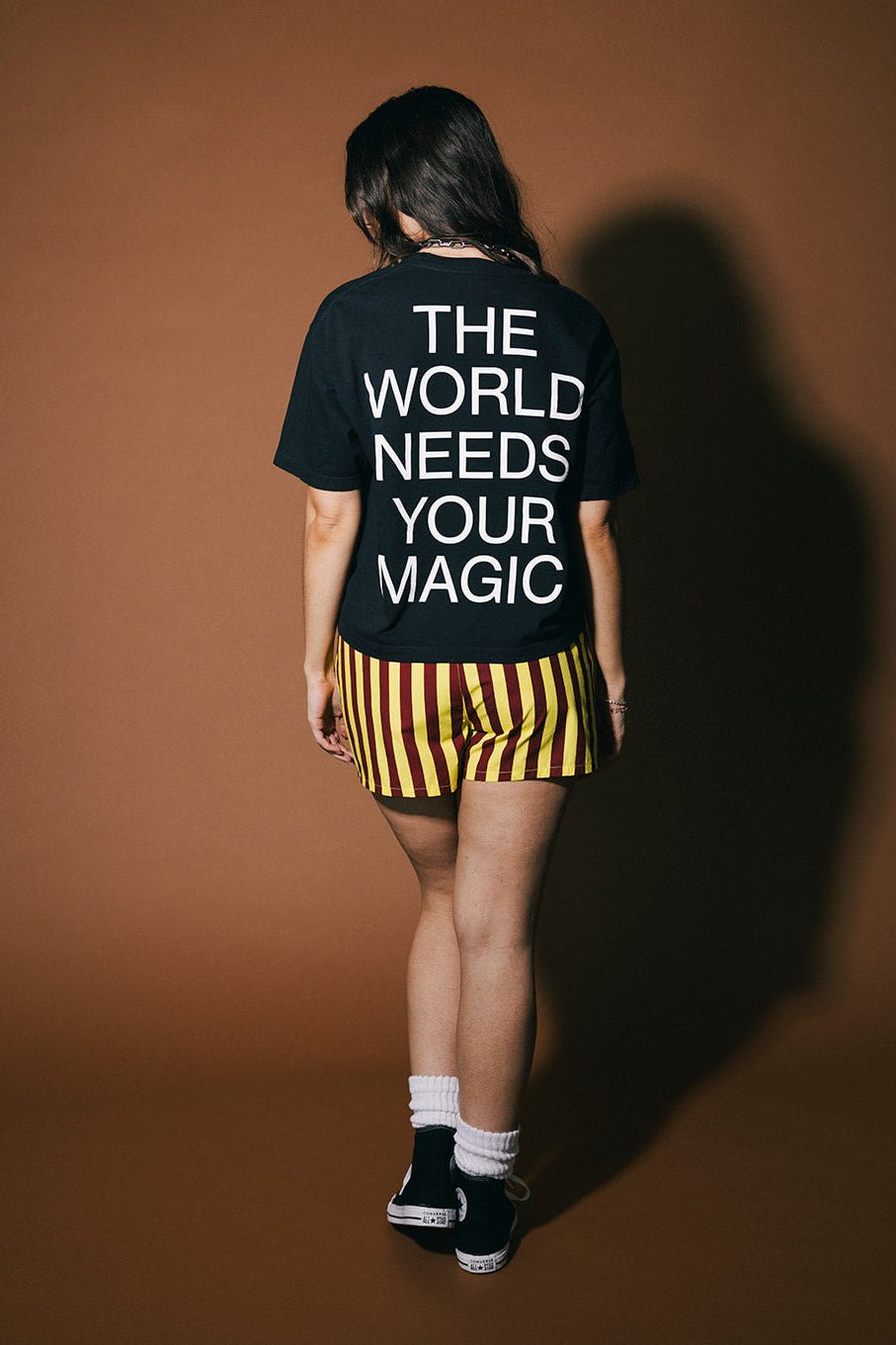 The World Needs Your Magic Crop Tee in Black - Dressed in Lala