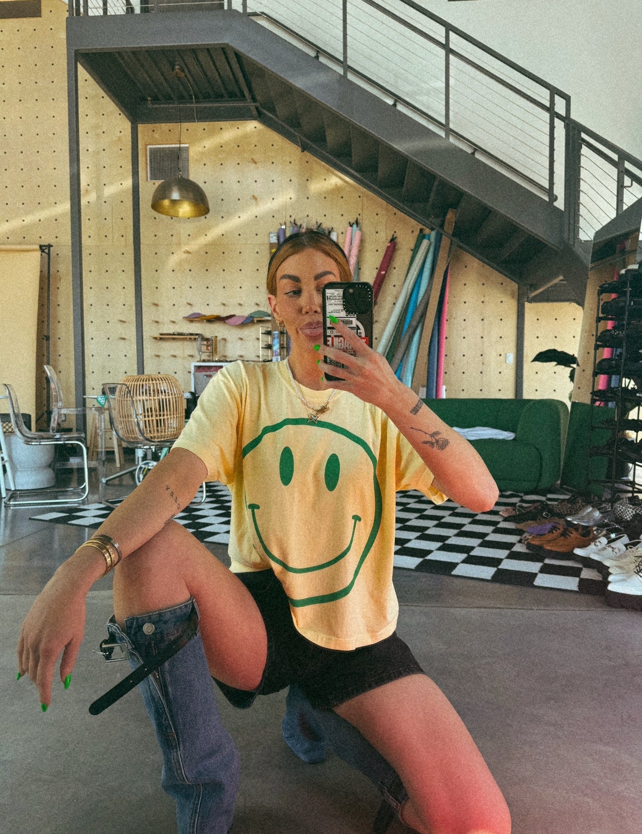 The World Needs Your Magic Crop Tee in Butter Yellow + Green - Dressed in Lala