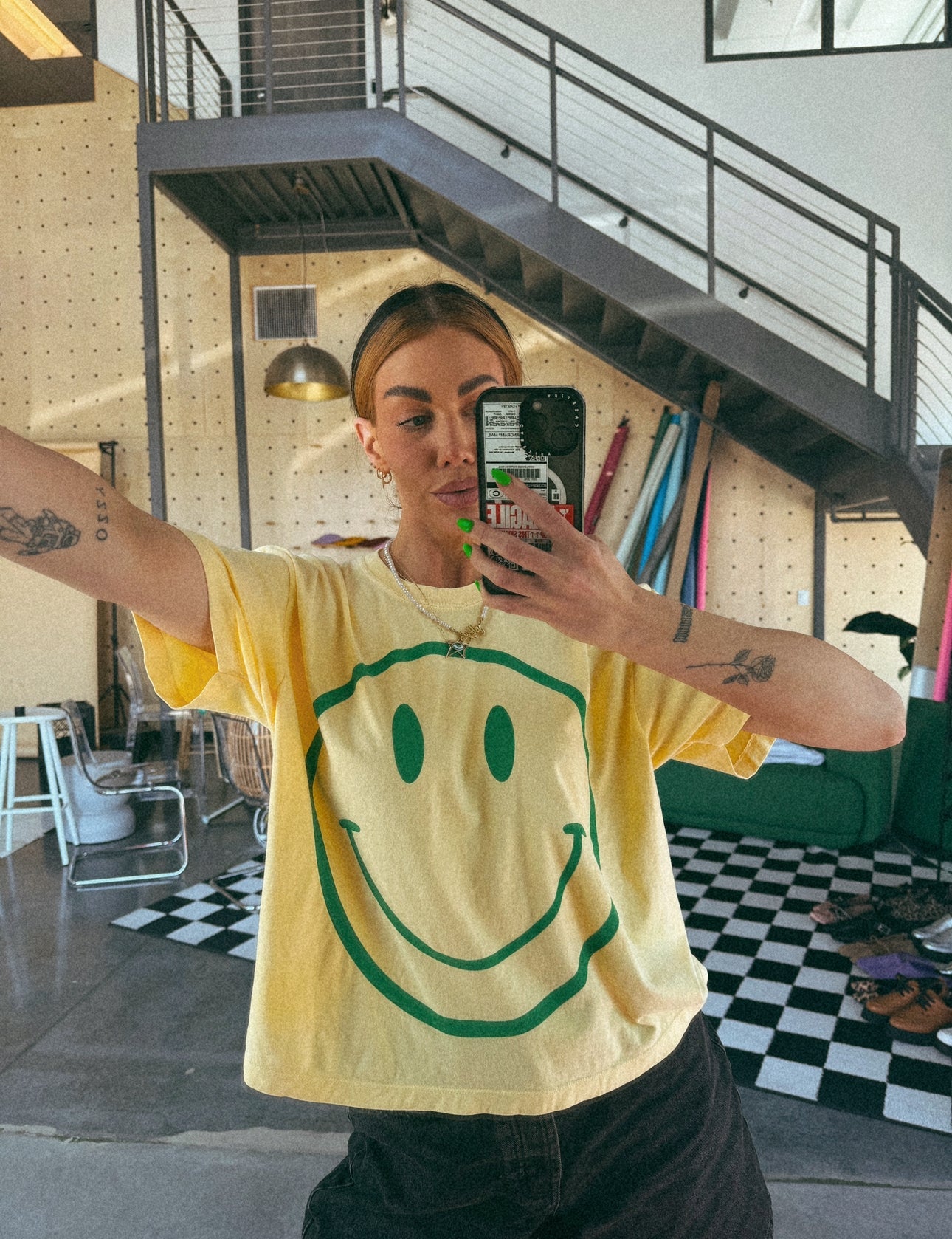 The World Needs Your Magic Crop Tee in Butter Yellow + Green - Dressed in Lala