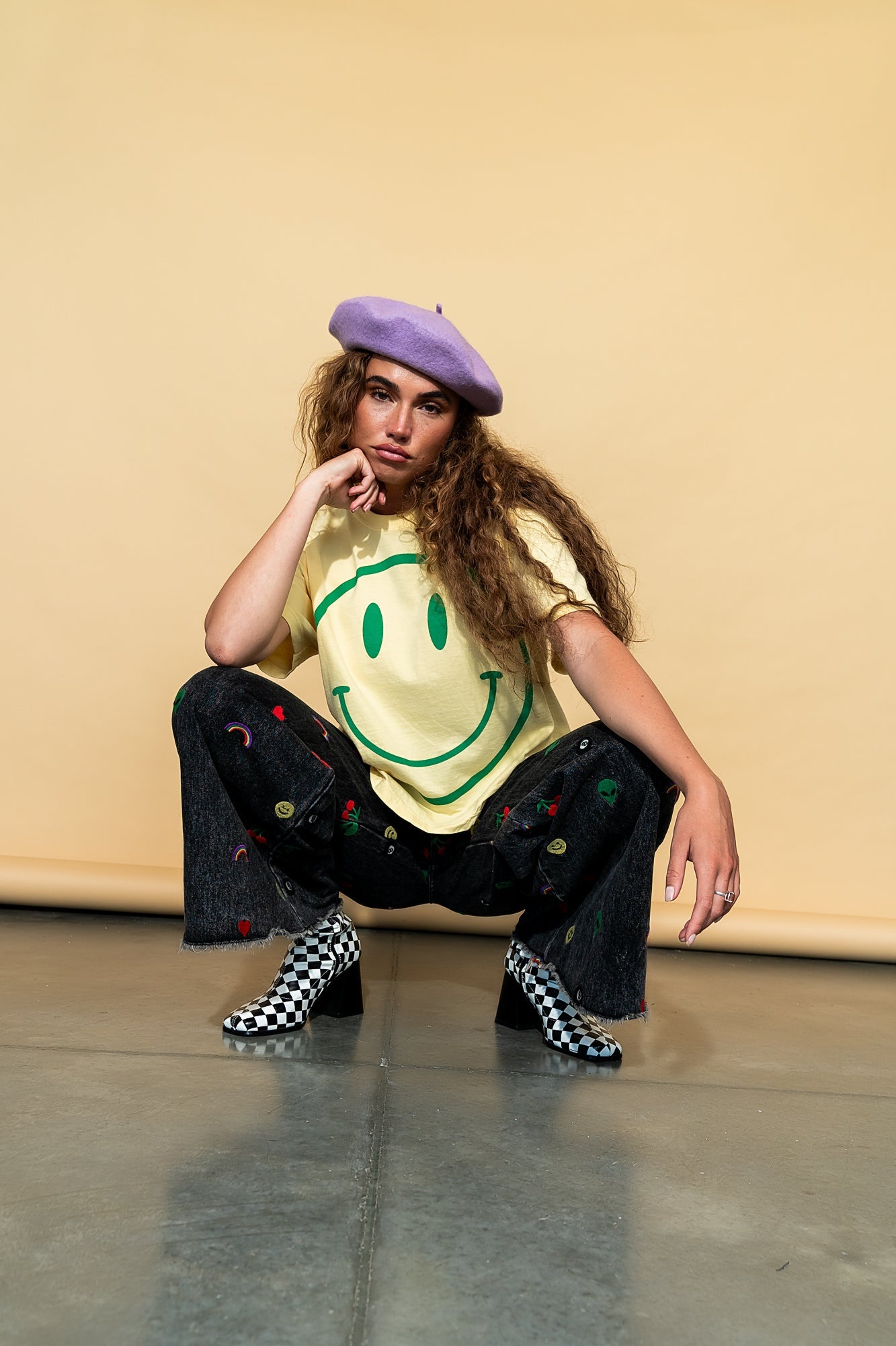 The World Needs Your Magic Crop Tee in Butter Yellow + Green - Dressed in Lala