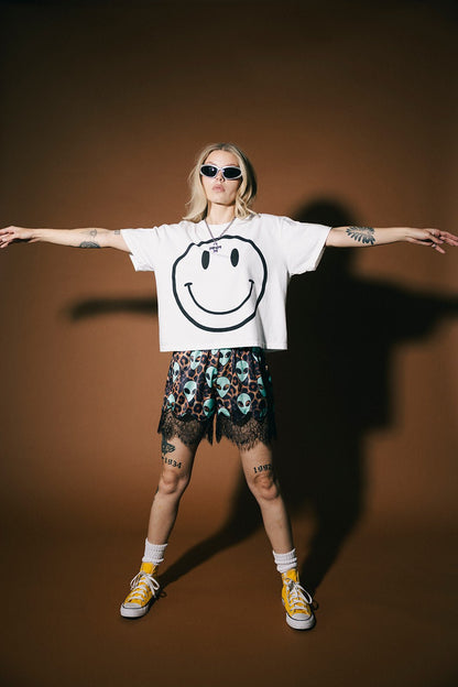 The World Needs Your Magic Crop Tee in White - Dressed in Lala