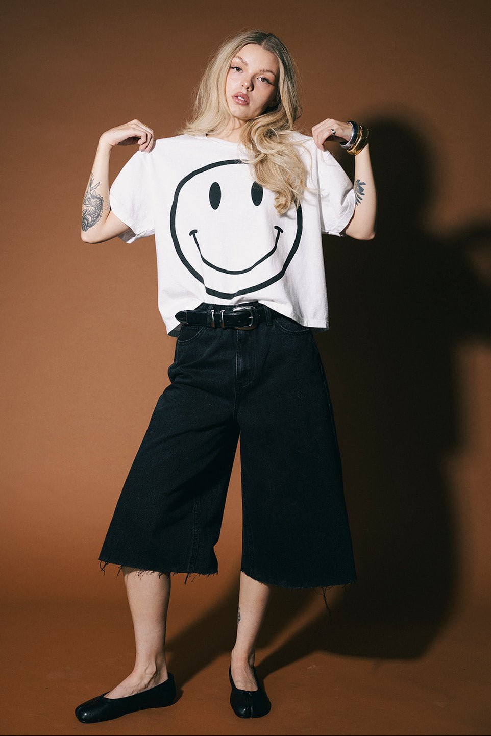 The World Needs Your Magic Crop Tee in White - Dressed in Lala