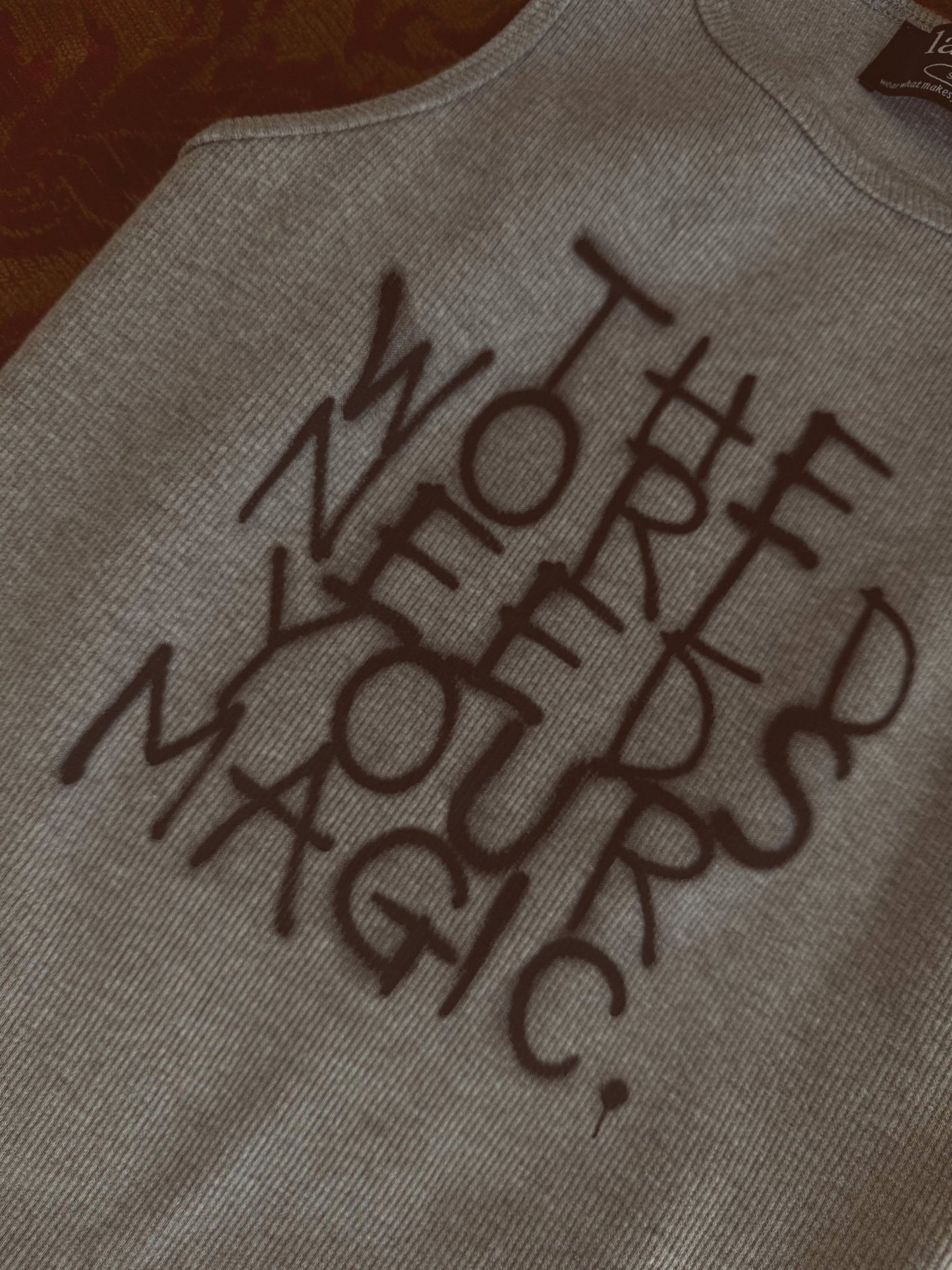 The World Needs Your Magic Graffiti Tank in Grey - Dressed in Lala