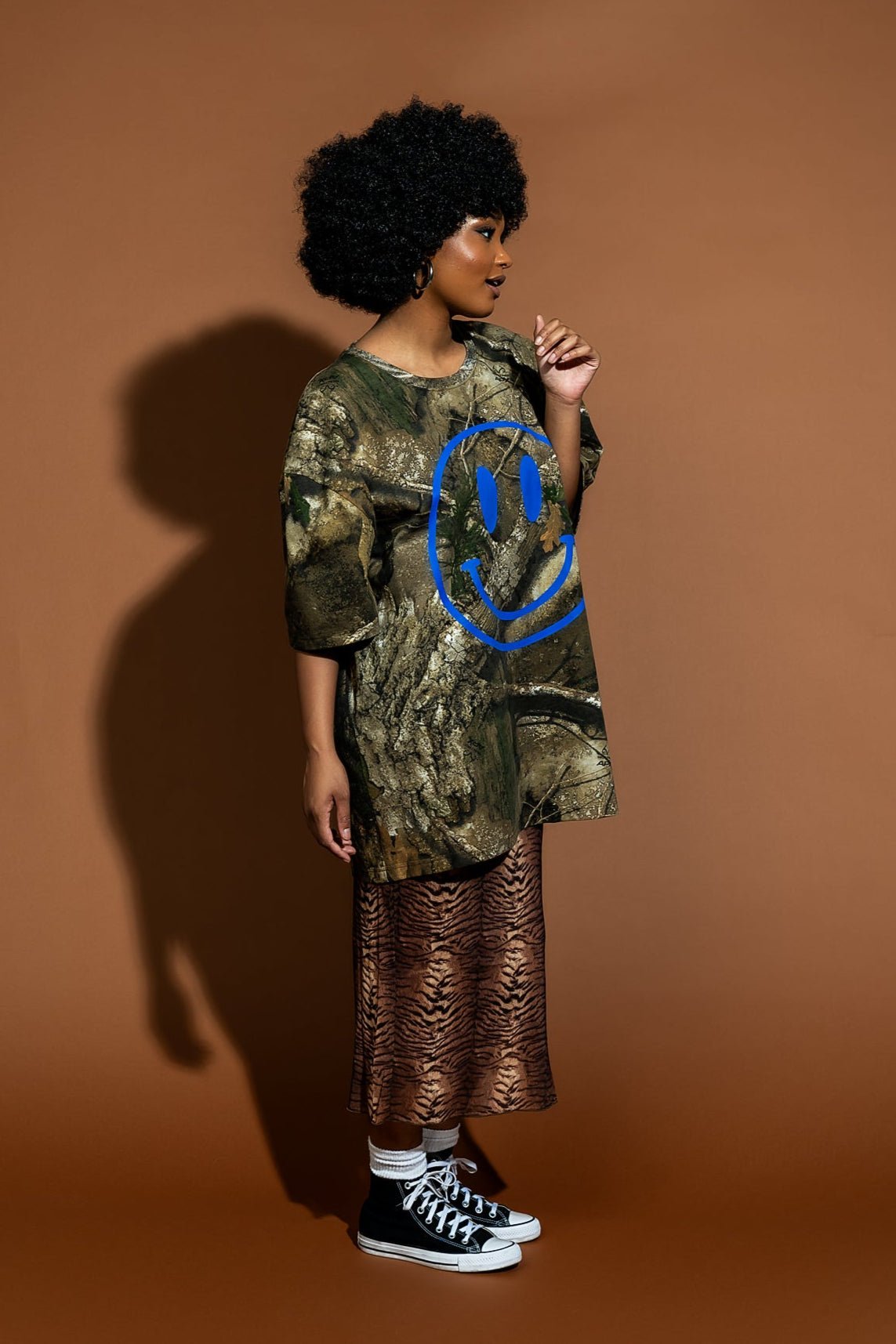 The World Needs Your Magic Oversized Tee in Camo - Dressed in Lala