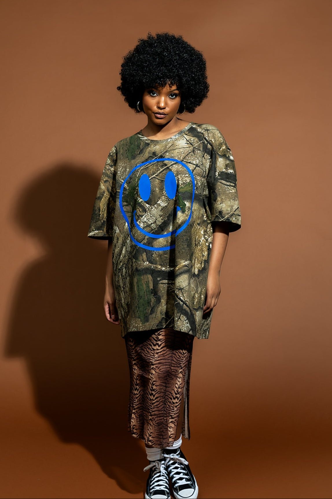 The World Needs Your Magic Oversized Tee in Camo - Dressed in Lala