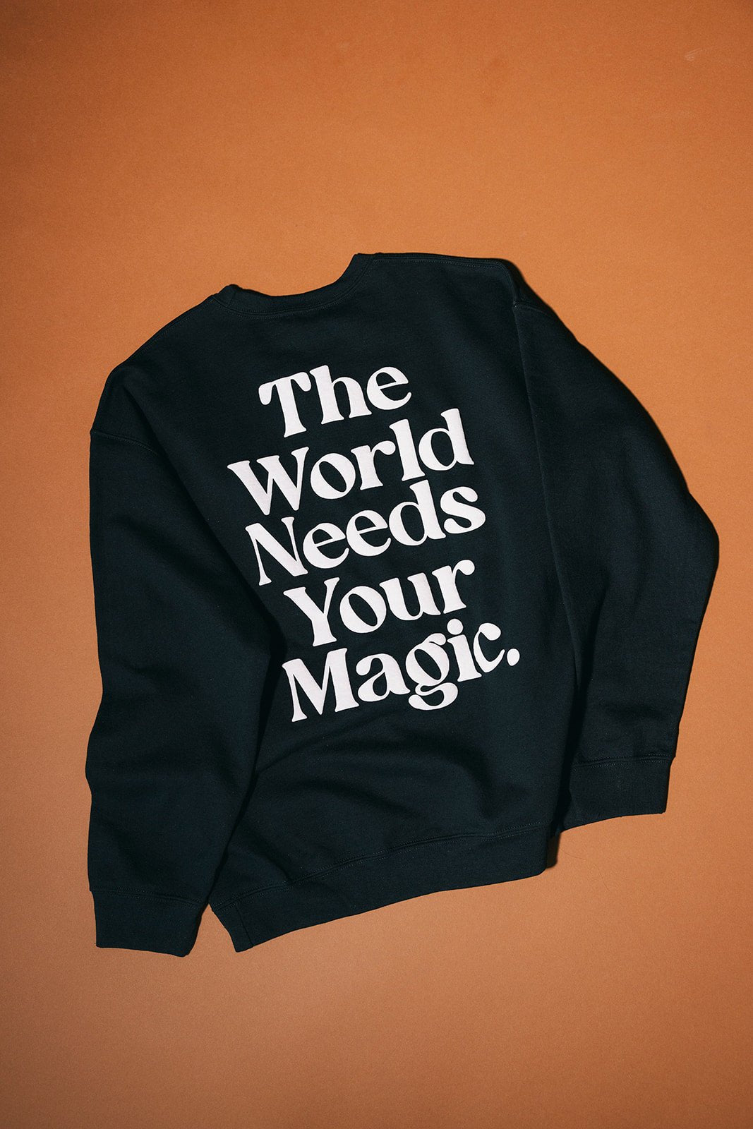 The World Needs Your Magic Puff Print Pullover in Black + White - Dressed in Lala