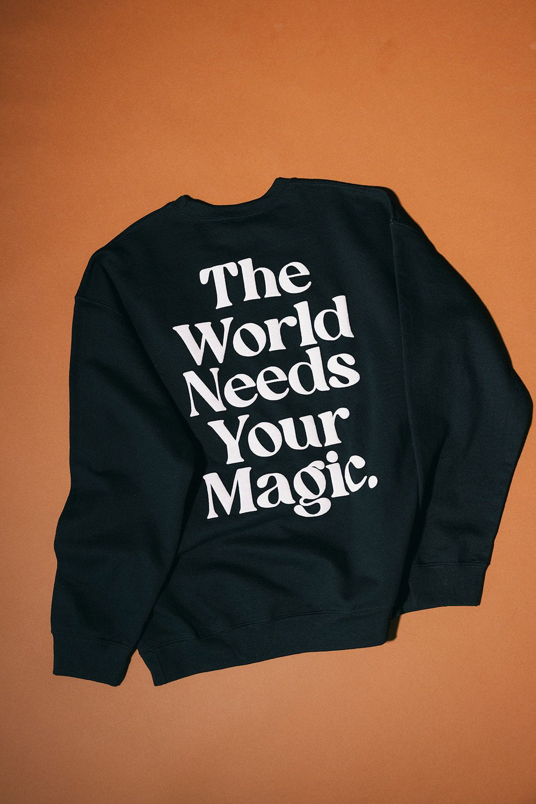 The World Needs Your Magic Puff Print Pullover in Black + White - Dressed in Lala