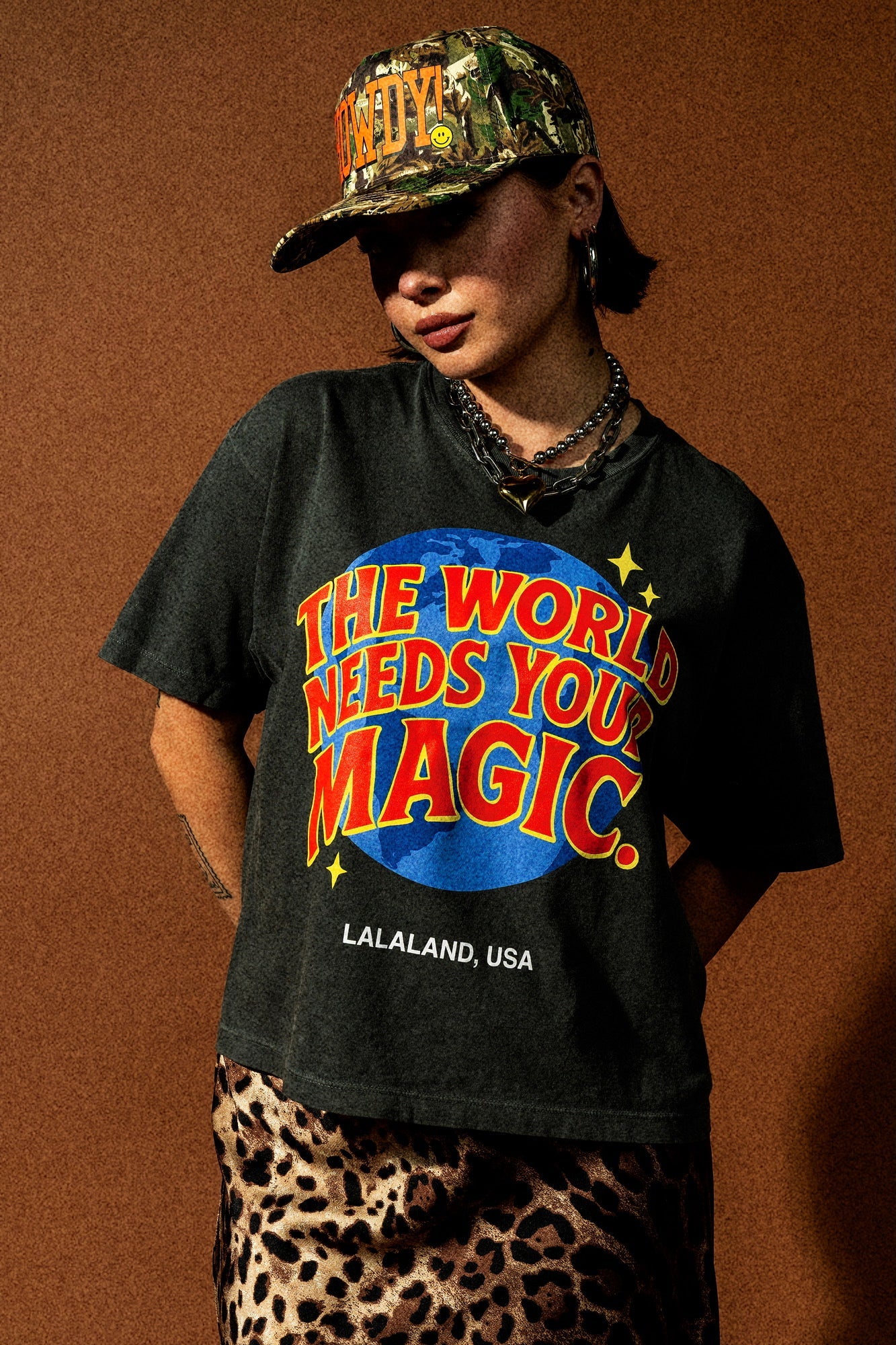 The World Needs Your Magic Retro Remix Boxy Tee - Dressed in Lala