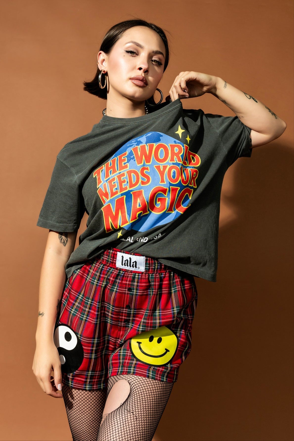 The World Needs Your Magic Retro Remix Boxy Tee - Dressed in Lala
