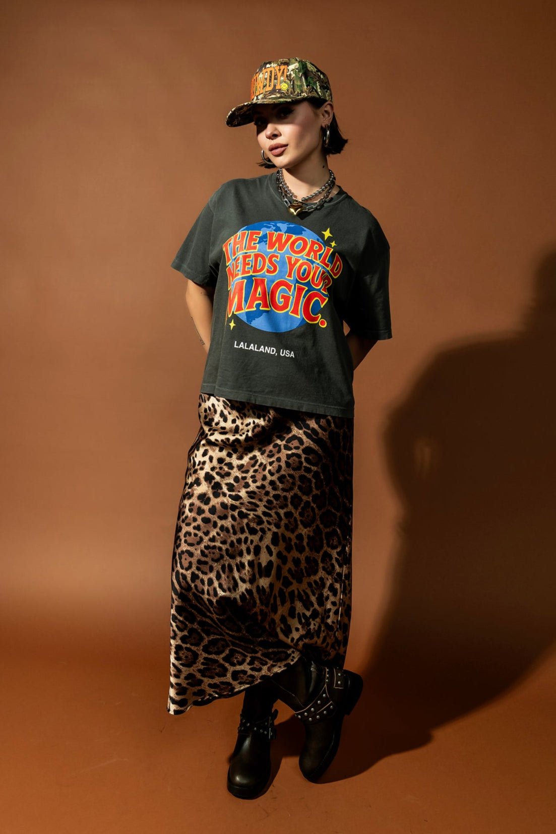 The World Needs Your Magic Retro Remix Boxy Tee - Dressed in Lala