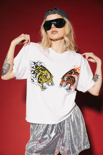 Tiger Twins Boxy Tee - Dressed in Lala