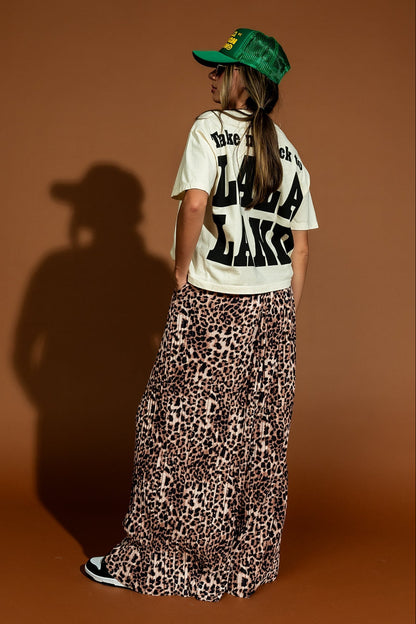 Total Knock Out Pleated Boxer Pants in Leopard - Dressed in Lala